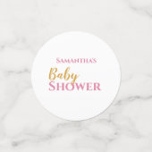 Schöner Ballerina Baby Duschtisch Confetti Konfetti (Klein Vorderseite)