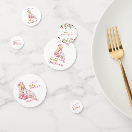 Schöner Ballerina Baby Duschtisch Confetti Konfetti (Gruppe)