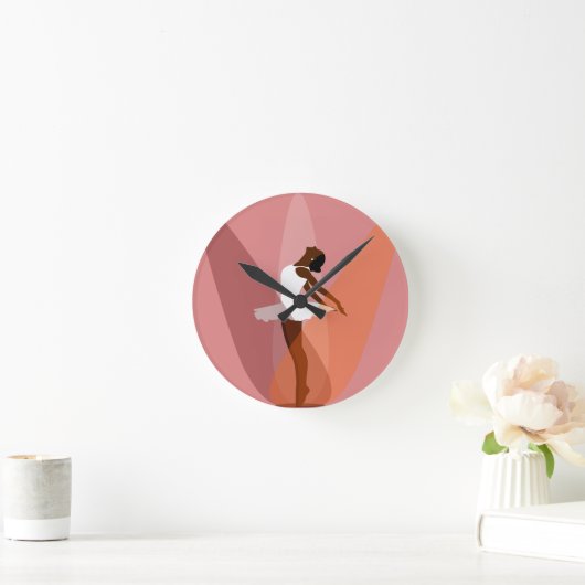 schöner Ballett-Tänzer Runde Wanduhr (Zuhause)