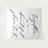 schöner Banner für Hochzeitszitat Wandteppich (Vorderseite (Horizontal))