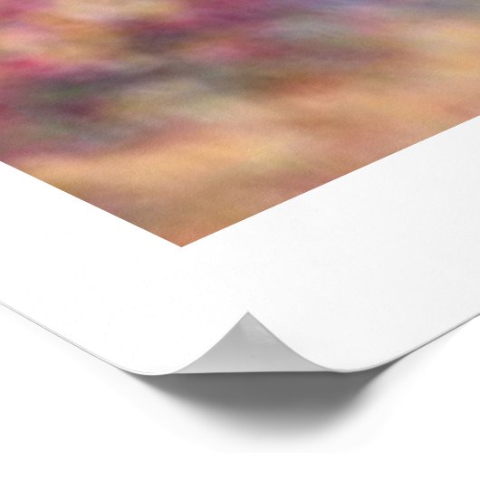 Schöner Bär in Frühlingsblumen Print Poster (Ecke)