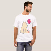 Schöner Bär mit rotem Ballon T-Shirt (Vorne ganz)
