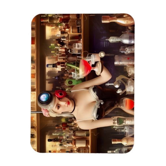 Schöner Barkeeper Magnet (Vertikal)