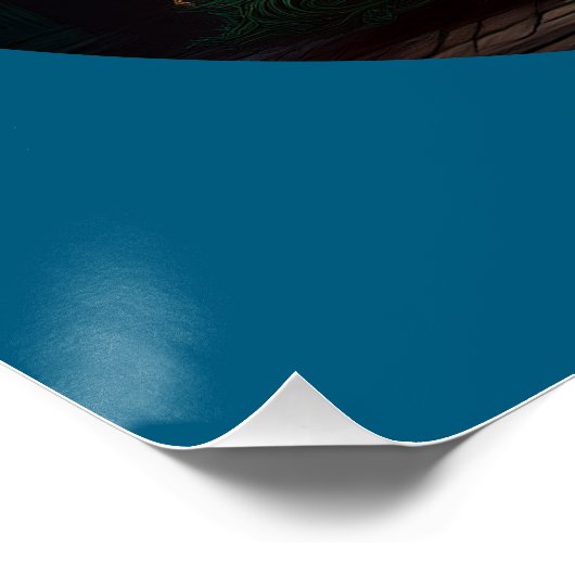 Schöner Barockstil Weihnachtsbaum Poster (Ecke)