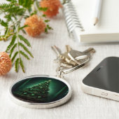 Schöner Barockstil Weihnachtsbaum Schlüsselanhänger (Seite)