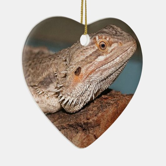 Schöner bärtiger Drache Keramikornament (Rechts)