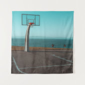 Schöner Basketball-Hoop Wandteppich (Vorderseite)
