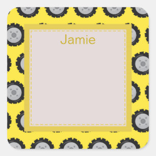 Schöner Bau Quadratischer Aufkleber