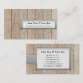 Schöner Bau/Zimmerei-Visitenkarte Visitenkarte (Vorne/Hinten)