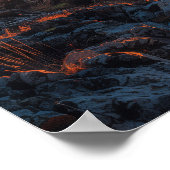 Schöner Baum bei Sonnenuntergang Poster (Ecke)