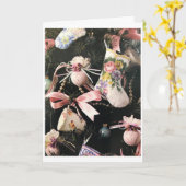 SCHÖNER BAUM MIT SCHÖNEN FERIENWOLLEN KARTE (Gelbe Blume)