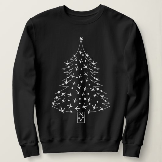schöner Baum Pfote Hühner Bauern Sweatshirt (Design vorne)