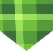 Schöner Baumgrün Karierter großer Tischläufer (Ecke)