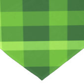 Schöner Baumgrün Karierter Mittlerer Tischläufer (Ecke)