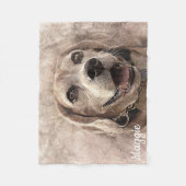 Schöner Beagle Fleecedecke (Vorderseite)