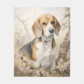 Schöner Beagle Fleecedecke (Vorderseite)