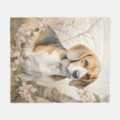 Schöner Beagle Fleecedecke (Vorderseite (Horizontal))