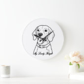 Schöner Beagle Große Wanduhr (Zuhause)