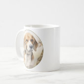Schöner Beagle Kaffeetasse (Vorderseite Links)