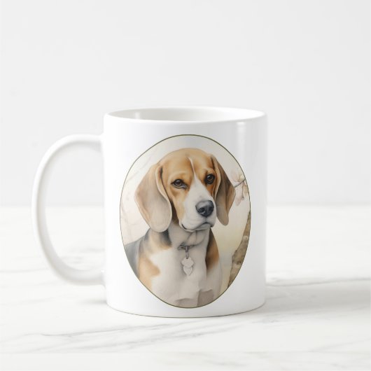 Schöner Beagle Kaffeetasse (Links)