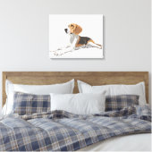 Schöner Beagle Leinwanddruck (Insitu (Schlafzimmer))