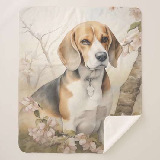 Schöner Beagle Sherpadecke (Vorderseite)