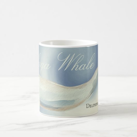 Schöner Beluga Whale, Delphinapterus Leucas Kaffeetasse (Mittel)