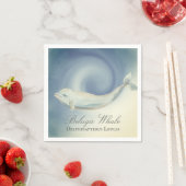 Schöner Beluga Whale, Delphinapterus Leucas Serviette (Beispiel)