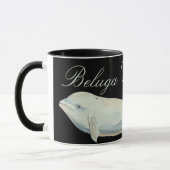 Schöner Beluga Whale, Delphinapterus Leucas Tasse (Links)