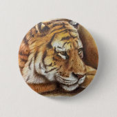 Schöner bengalischer Tiger, Handskizze Button (Vorderseite)