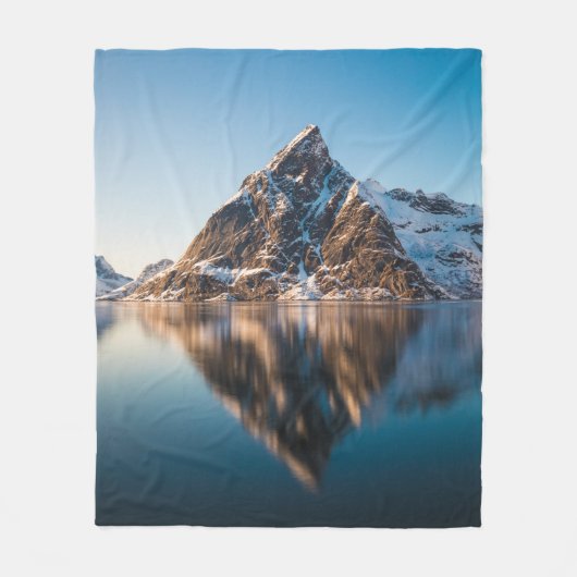 Schöner Berg Fleecedecke (Vorderseite)