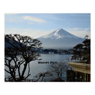 Schöner Berg Fuji Poster