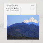 Schöner Berg Shasta.... Postkarte (Vorne/Hinten)