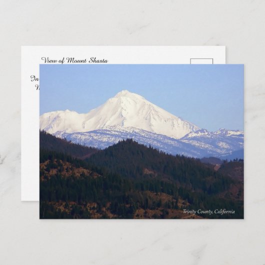 Schöner Berg Shasta... Postkarte (Vorne/Hinten)