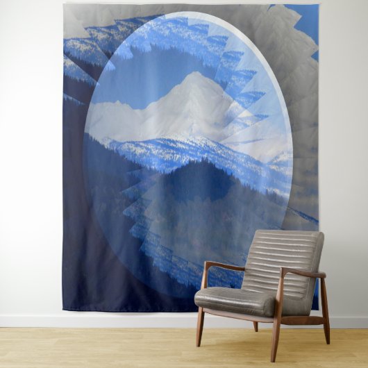 Schöner Berg Shasta...... Wandteppich (Beispiel)