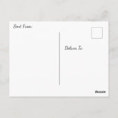 Schöner Berg und Lila Himmel Postkarte (Rückseite)