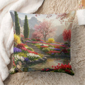 Schöner Berggarten Kissen (Decke)