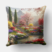 Schöner Berggarten Kissen (Rückseite)