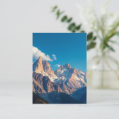 Schöner Berggipfel Postkarte (Stehend Vorderseite)