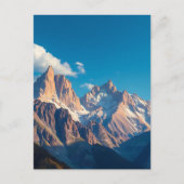 Schöner Berggipfel Postkarte (Vorderseite)