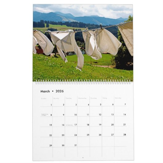 Schöner Bergkalender Kalender (Mär 2026)