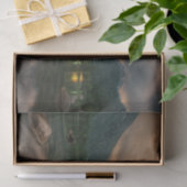 Schöner Bergsee im Abend Foto Seidenpapier (Geschenk)