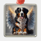 Schöner Berner Hund mit Flügeln Ornament Aus Metall (Vorne)