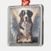 Schöner Berner Hund mit Flügeln Ornament Aus Metall (Links)