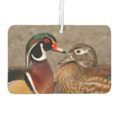 Schöner Berührungsmoment zwischen Holzenten Autolufterfrischer (Rückseite)