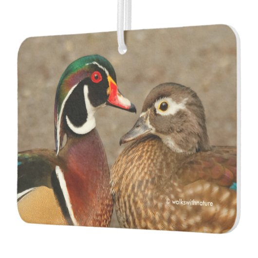 Schöner Berührungsmoment zwischen Holzenten Autolufterfrischer (Links)