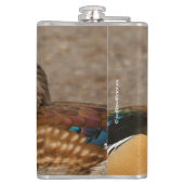 Schöner Berührungsmoment zwischen Holzenten Flachmann (Rückseite)