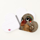 Schöner Berührungsmoment zwischen Holzenten Notizbuch (Innenseite)