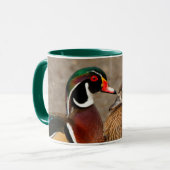 Schöner Berührungsmoment zwischen Holzenten Tasse (Vorderseite Links)