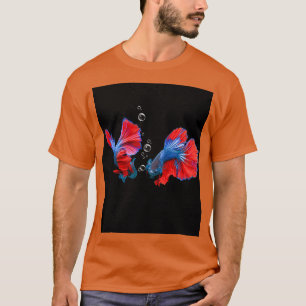 Schöner Bettfisch mit Blasen T-Shirt
